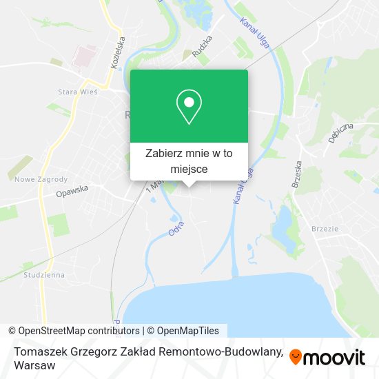 Mapa Tomaszek Grzegorz Zakład Remontowo-Budowlany