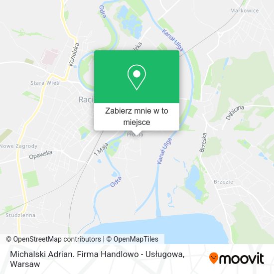 Mapa Michalski Adrian. Firma Handlowo - Usługowa