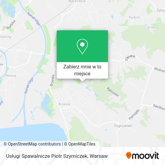 Mapa Usługi Spawalnicze Piotr Szymiczek