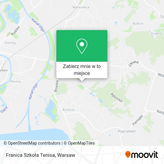 Mapa Franica Szkoła Tenisa