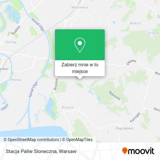 Mapa Stacja Paliw Sloneczna