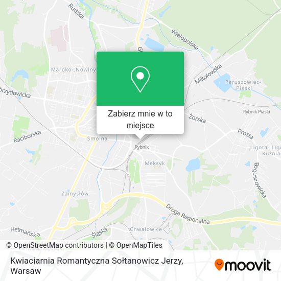 Mapa Kwiaciarnia Romantyczna Sołtanowicz Jerzy