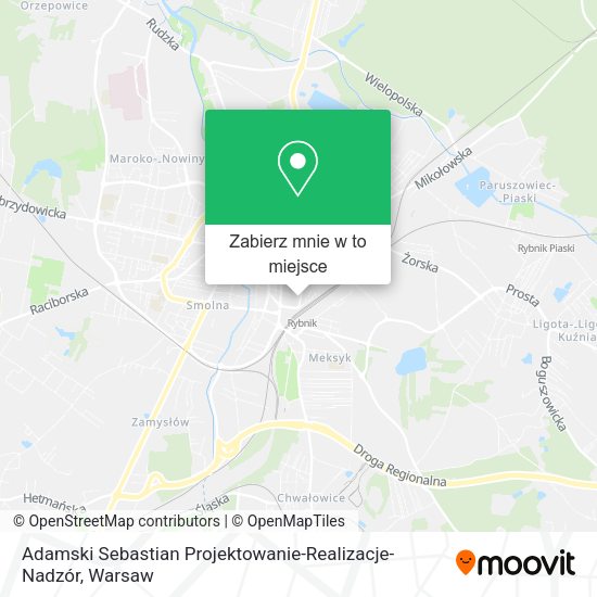 Mapa Adamski Sebastian Projektowanie-Realizacje-Nadzór