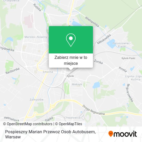 Mapa Pospieszny Marian Przewoz Osob Autobusem