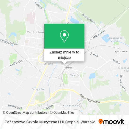 Mapa Państwowa Szkoła Muzyczna i i II Stopnia