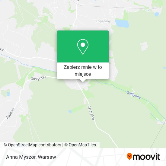 Mapa Anna Myszor