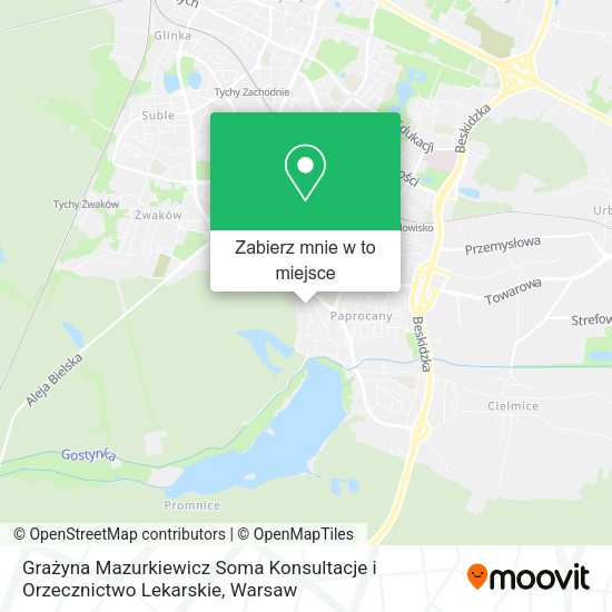 Mapa Grażyna Mazurkiewicz Soma Konsultacje i Orzecznictwo Lekarskie