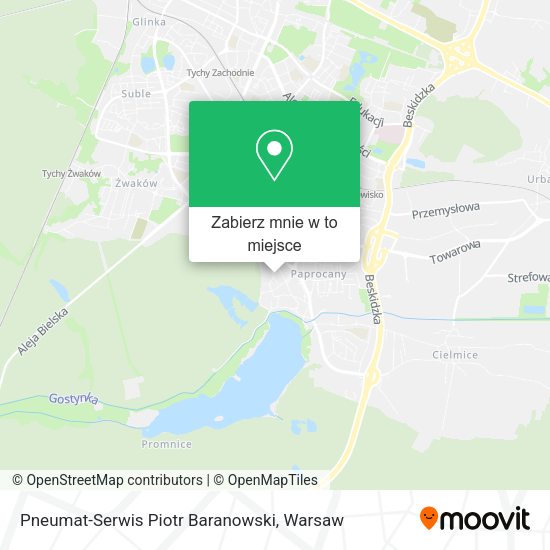 Mapa Pneumat-Serwis Piotr Baranowski