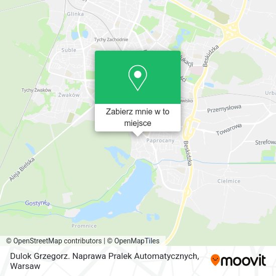 Mapa Dulok Grzegorz. Naprawa Pralek Automatycznych