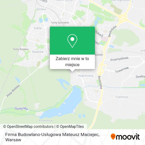 Mapa Firma Budowlano-Usługowa Mateusz Maciejec