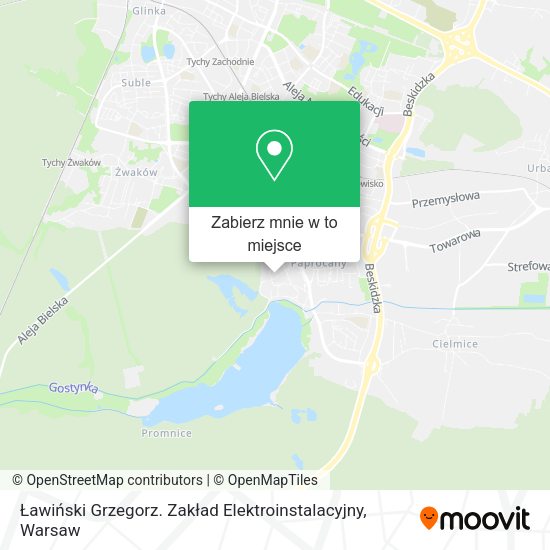 Mapa Ławiński Grzegorz. Zakład Elektroinstalacyjny