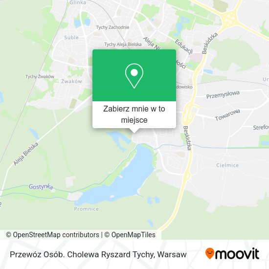 Mapa Przewóz Osób. Cholewa Ryszard Tychy