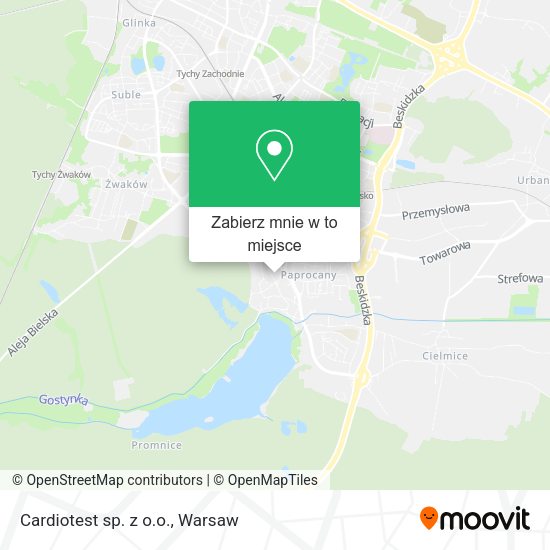 Mapa Cardiotest sp. z o.o.