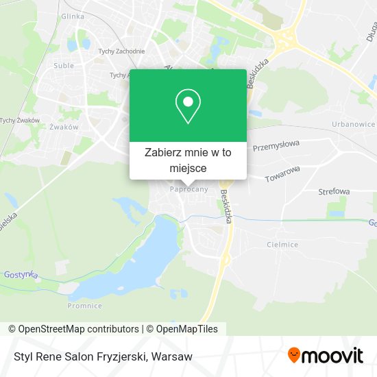 Mapa Styl Rene Salon Fryzjerski