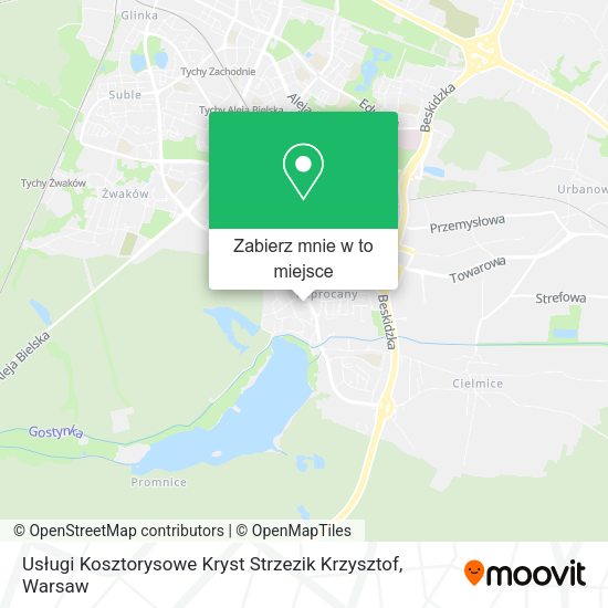 Mapa Usługi Kosztorysowe Kryst Strzezik Krzysztof