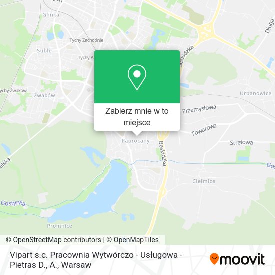 Mapa Vipart s.c. Pracownia Wytwórczo - Usługowa - Pietras D., A.