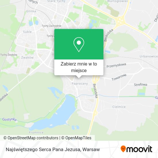 Mapa Najświętszego Serca Pana Jezusa