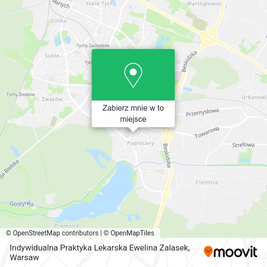 Mapa Indywidualna Praktyka Lekarska Ewelina Zalasek