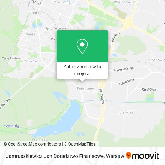 Mapa Jamruszkiewicz Jan Doradztwo Finansowe