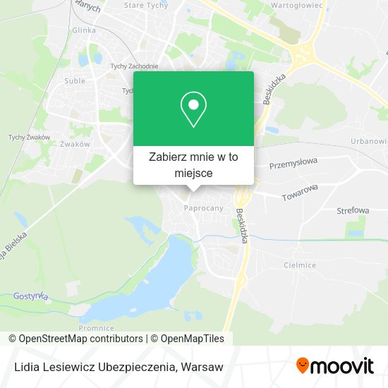 Mapa Lidia Lesiewicz Ubezpieczenia