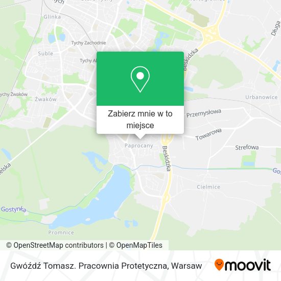 Mapa Gwóźdź Tomasz. Pracownia Protetyczna