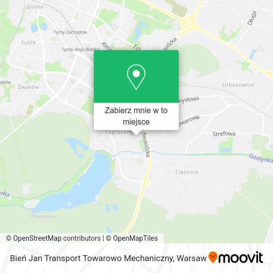 Mapa Bień Jan Transport Towarowo Mechaniczny