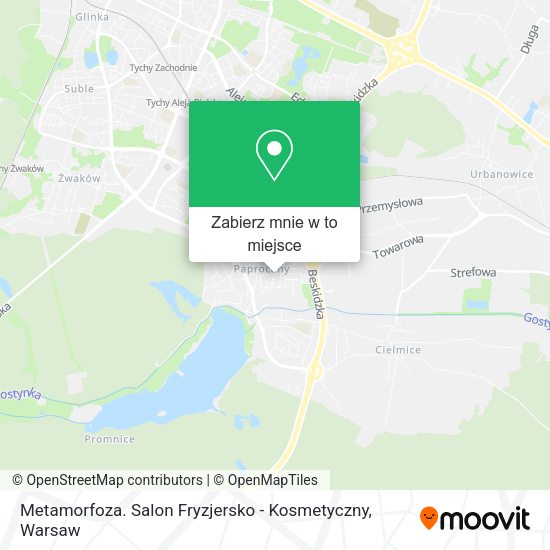 Mapa Metamorfoza. Salon Fryzjersko - Kosmetyczny