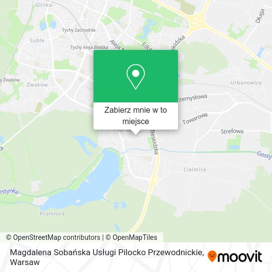 Mapa Magdalena Sobańska Usługi Pilocko Przewodnickie