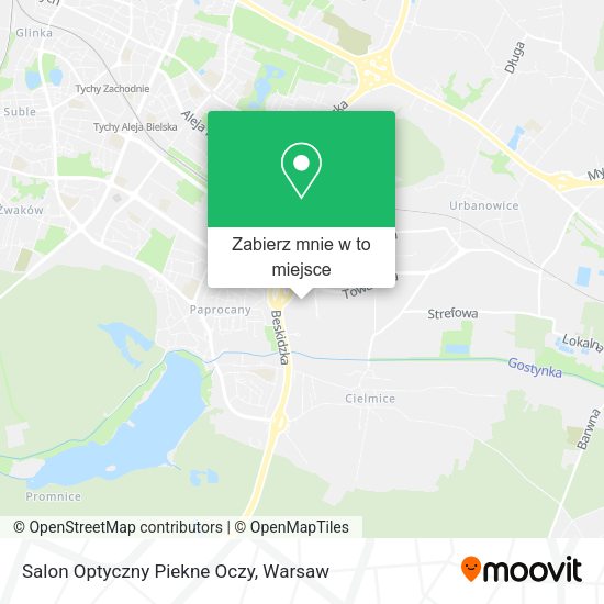 Mapa Salon Optyczny Piekne Oczy