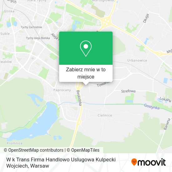 Mapa W k Trans Firma Handlowo Uslugowa Kulpecki Wojciech