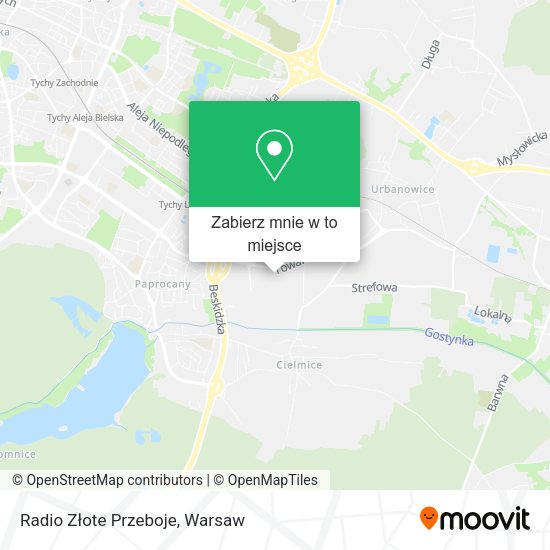 Mapa Radio Złote Przeboje