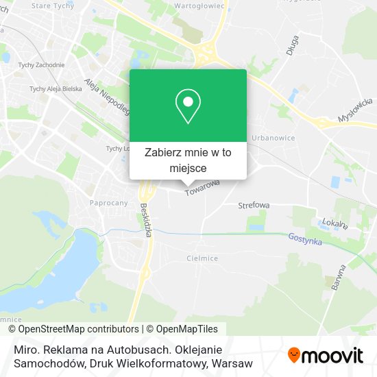 Mapa Miro. Reklama na Autobusach. Oklejanie Samochodów, Druk Wielkoformatowy