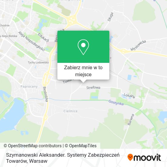 Mapa Szymanowski Aleksander. Systemy Zabezpieczeń Towarów