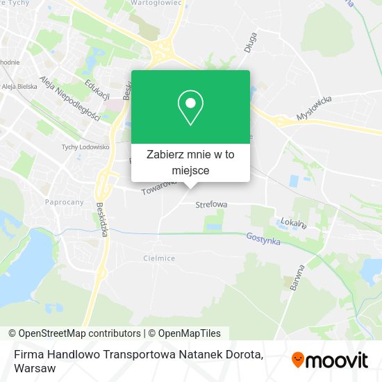 Mapa Firma Handlowo Transportowa Natanek Dorota