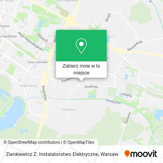 Mapa Zienkiewicz Z. Instalatorstwo Elektryczne