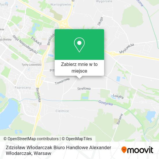 Mapa Zdzisław Włodarczak Biuro Handlowe Alexander Włodarczak