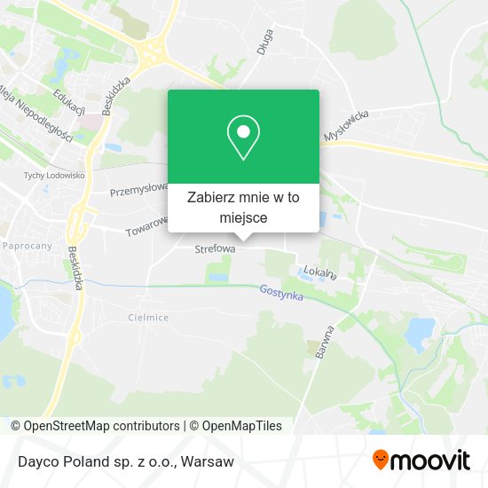 Mapa Dayco Poland sp. z o.o.