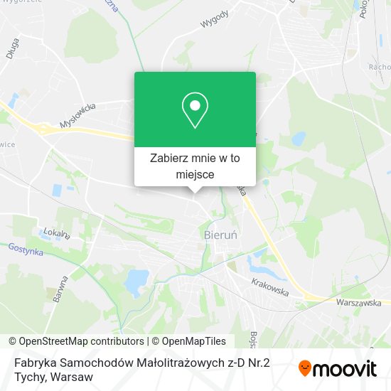 Mapa Fabryka Samochodów Małolitrażowych z-D Nr.2 Tychy