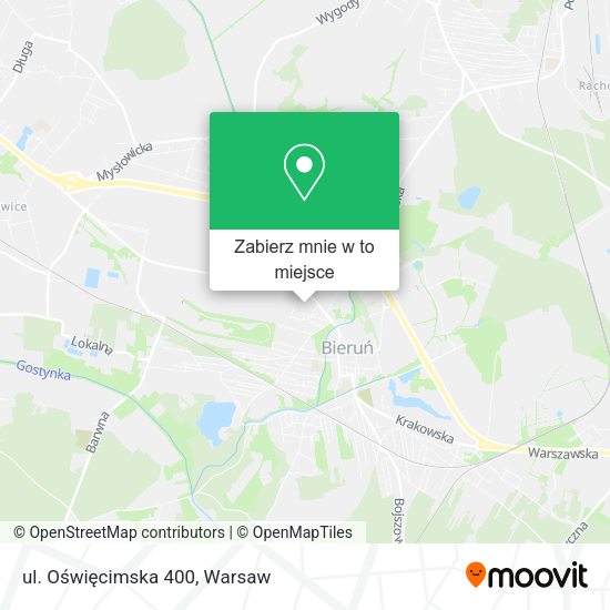 Mapa ul. Oświęcimska 400