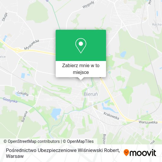 Mapa Pośrednictwo Ubezpieczeniowe Wiśniewski Robert