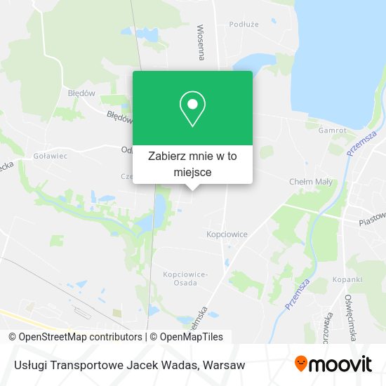 Mapa Usługi Transportowe Jacek Wadas