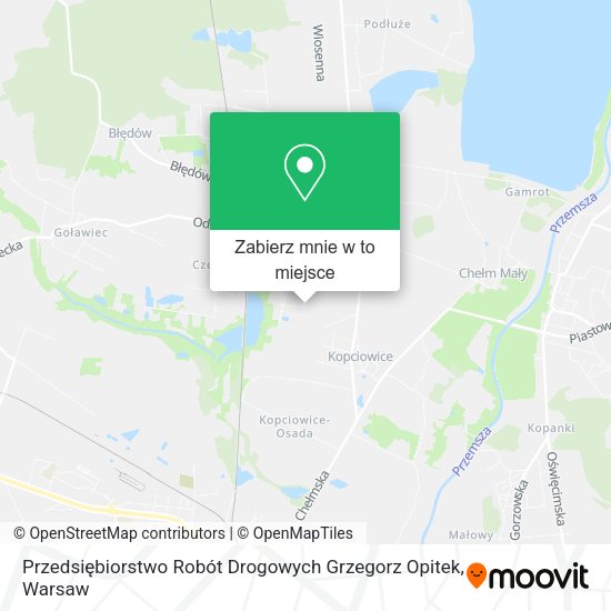 Mapa Przedsiębiorstwo Robót Drogowych Grzegorz Opitek