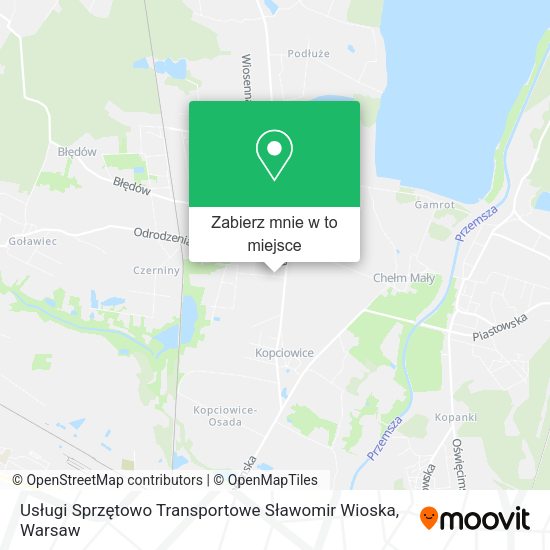 Mapa Usługi Sprzętowo Transportowe Sławomir Wioska