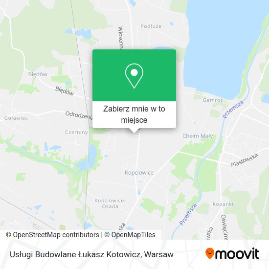 Mapa Usługi Budowlane Łukasz Kotowicz