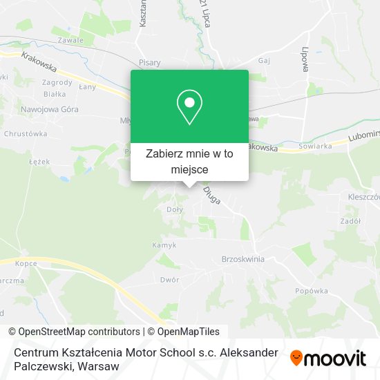 Mapa Centrum Kształcenia Motor School s.c. Aleksander Palczewski