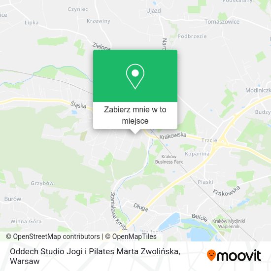 Mapa Oddech Studio Jogi i Pilates Marta Zwolińska