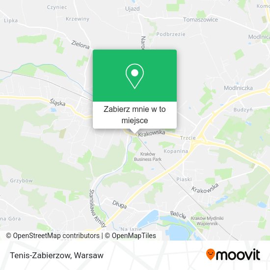 Mapa Tenis-Zabierzow