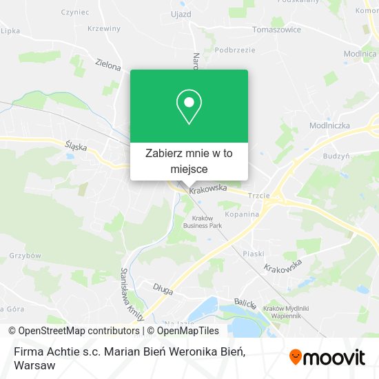 Mapa Firma Achtie s.c. Marian Bień Weronika Bień