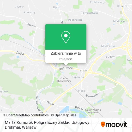 Mapa Marta Kumorek Poligraficzny Zakład Usługowy Drukmar