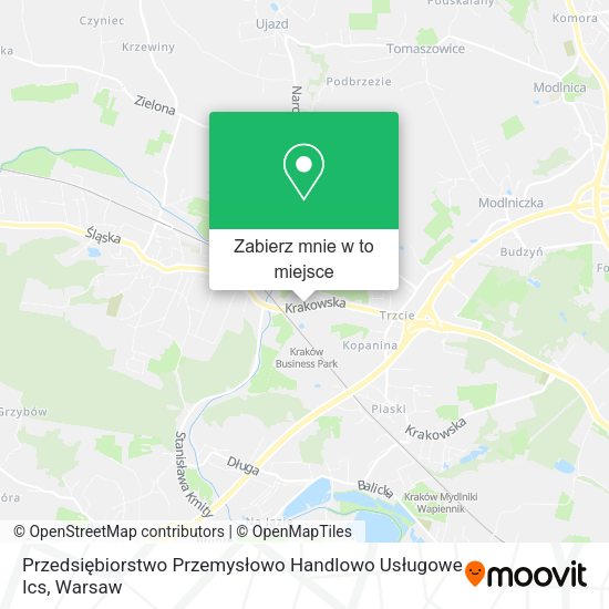 Mapa Przedsiębiorstwo Przemysłowo Handlowo Usługowe Ics